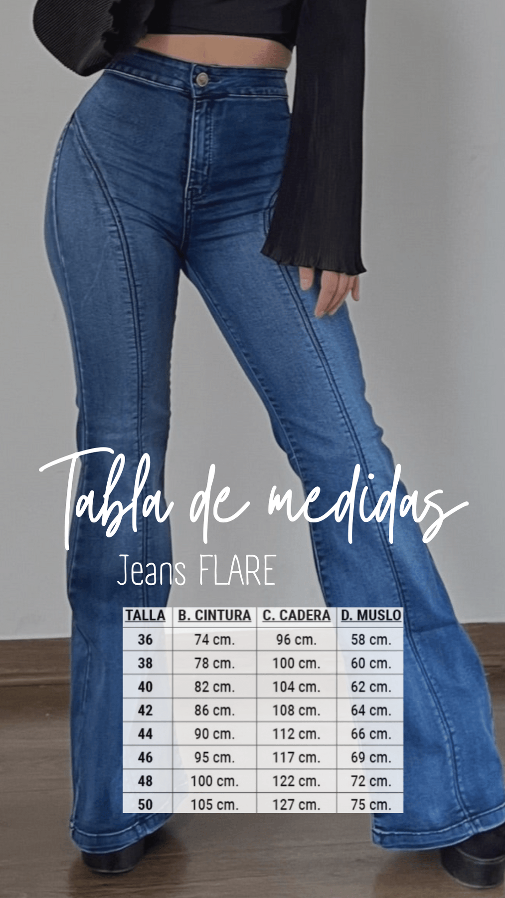 JEANS FLARE STRENCH - Super Siluet