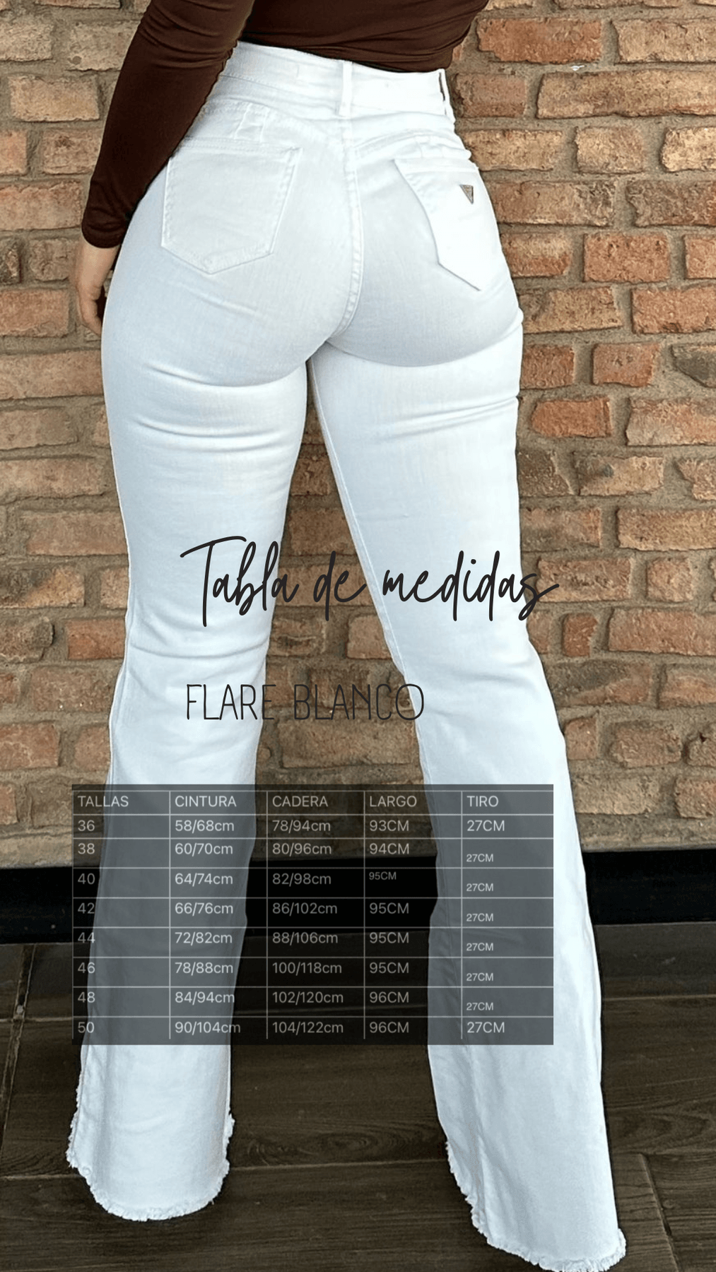 JEANS FLARE BLANCO - Super Siluet